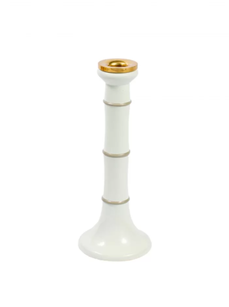 Cane Candle Holder - Snow